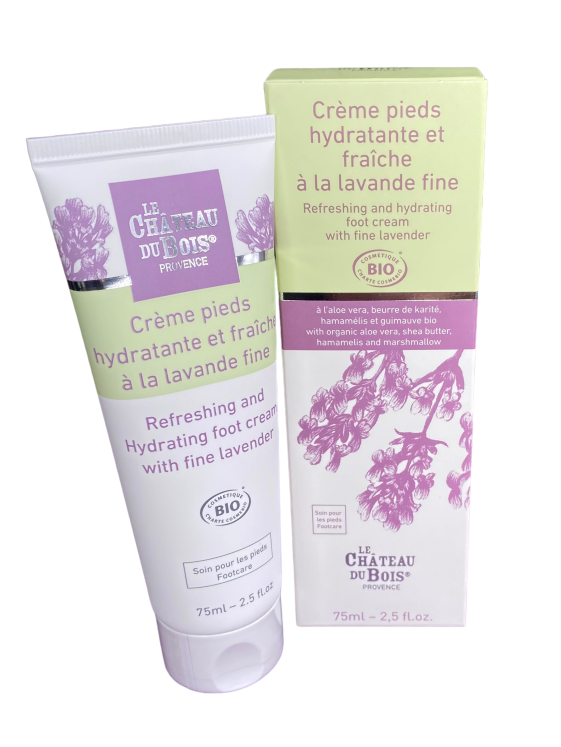 Ultra-rich and tonic foot cream with fine lavender